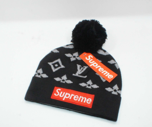 supreme lv hat black